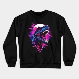 Synthwave T-Rex Crewneck Sweatshirt